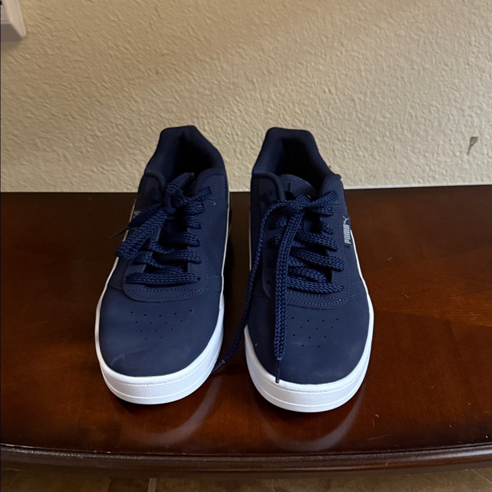 Puma Navy Blue Low-Top Sneakers